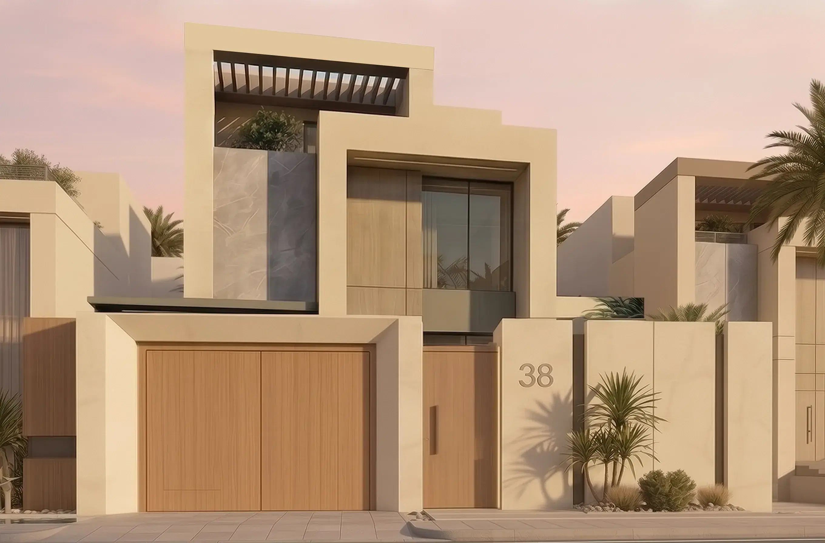 لقطة خارجية عند الغروب